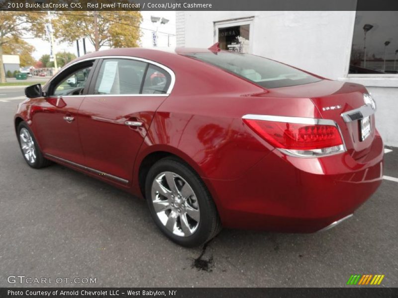 Red Jewel Tintcoat / Cocoa/Light Cashmere 2010 Buick LaCrosse CXS