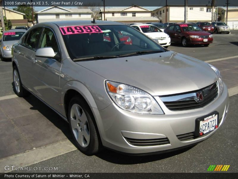 Silver Pearl / Gray 2008 Saturn Aura XE 3.5