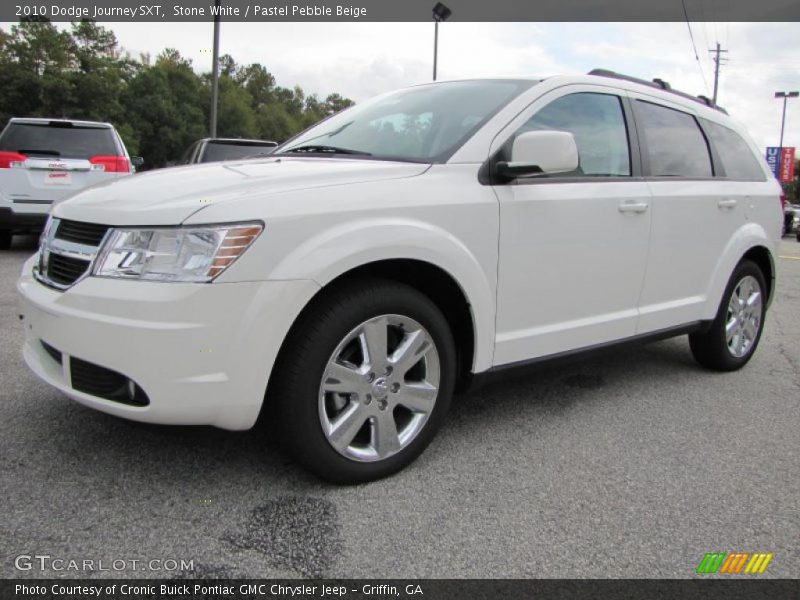 Stone White / Pastel Pebble Beige 2010 Dodge Journey SXT