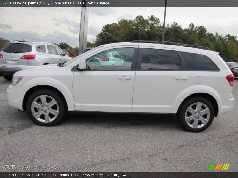 Stone White / Pastel Pebble Beige 2010 Dodge Journey SXT
