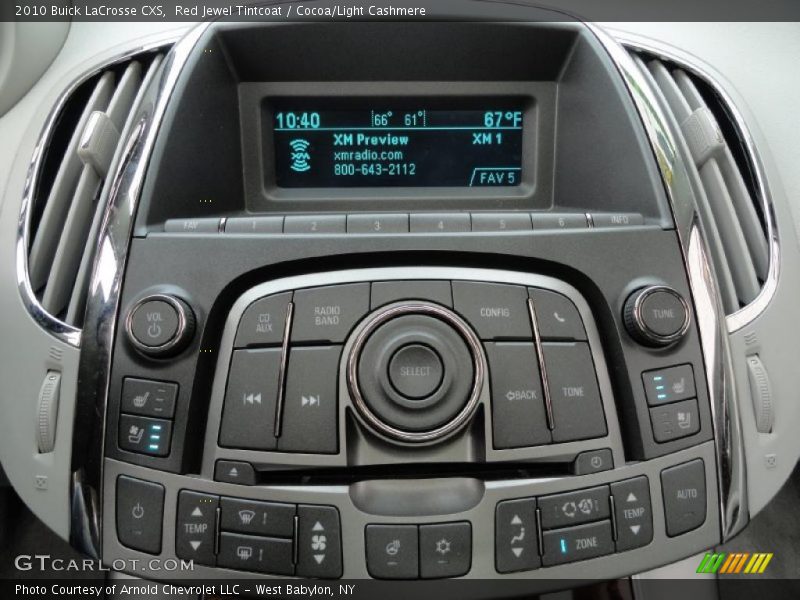Red Jewel Tintcoat / Cocoa/Light Cashmere 2010 Buick LaCrosse CXS