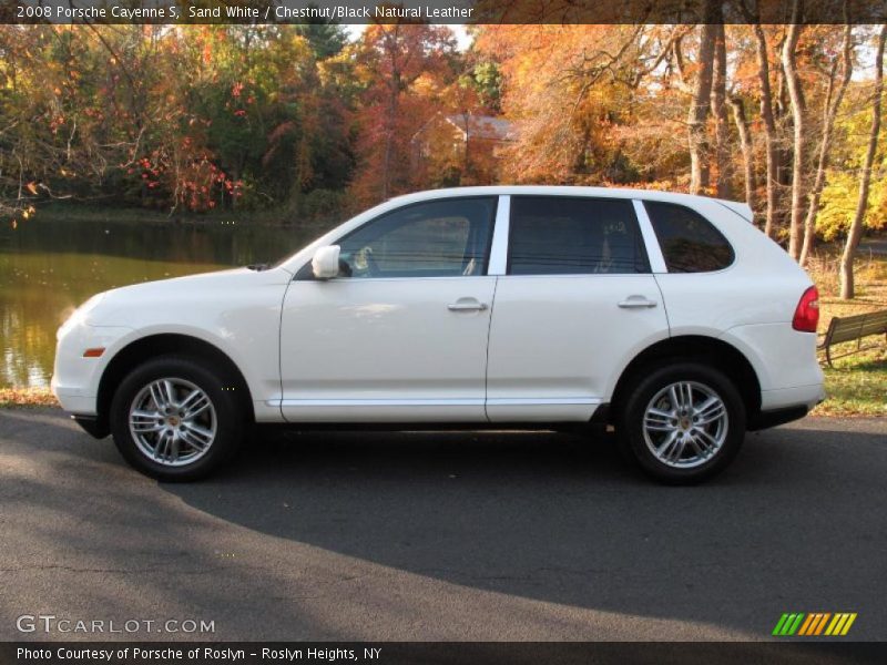 Sand White / Chestnut/Black Natural Leather 2008 Porsche Cayenne S