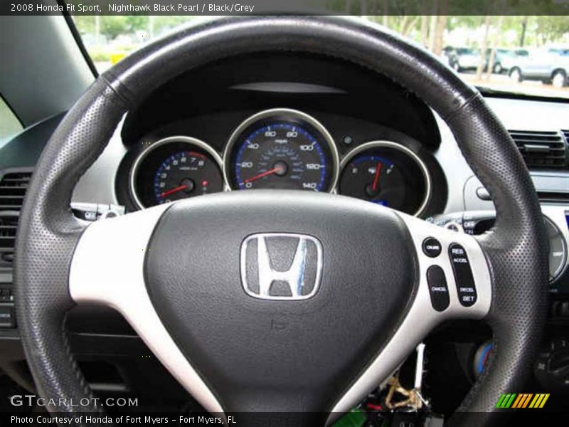 Nighthawk Black Pearl / Black/Grey 2008 Honda Fit Sport