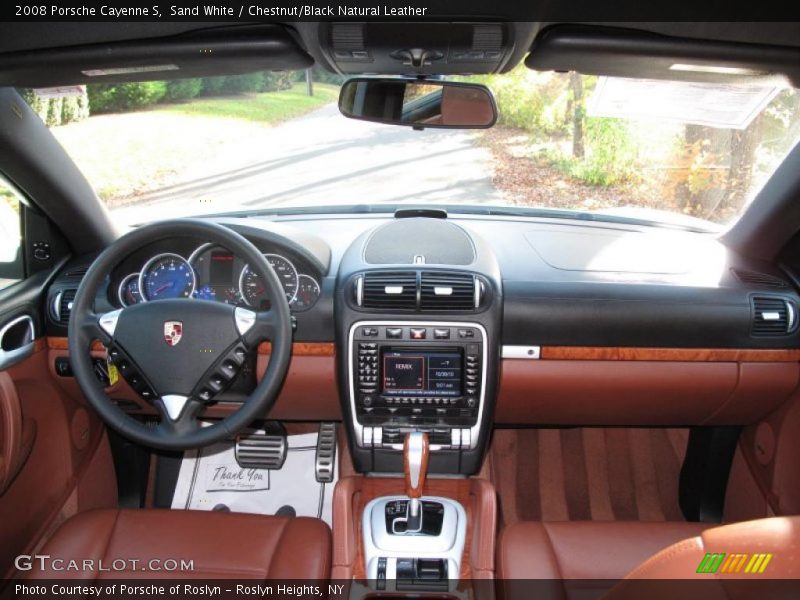 Sand White / Chestnut/Black Natural Leather 2008 Porsche Cayenne S