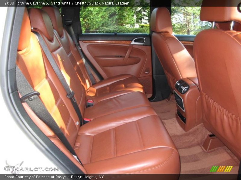 Sand White / Chestnut/Black Natural Leather 2008 Porsche Cayenne S