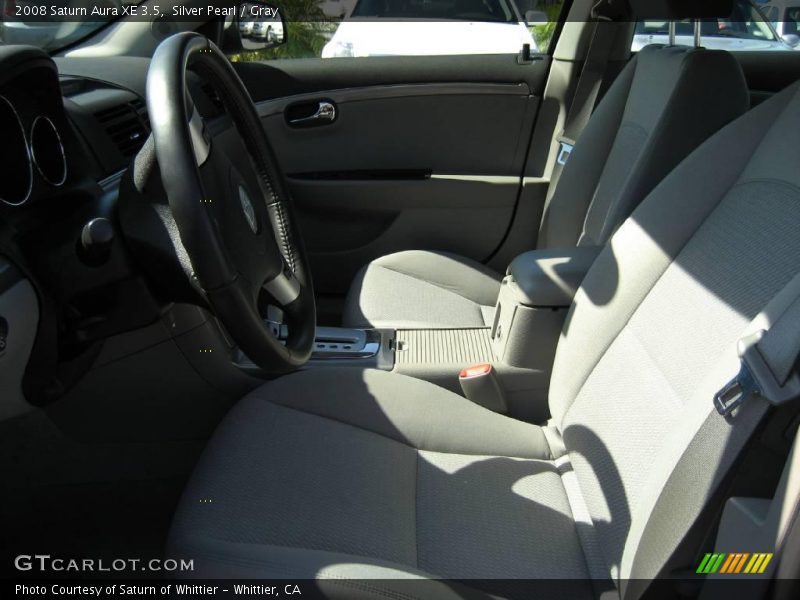 Silver Pearl / Gray 2008 Saturn Aura XE 3.5