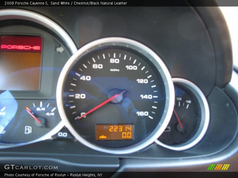 Sand White / Chestnut/Black Natural Leather 2008 Porsche Cayenne S