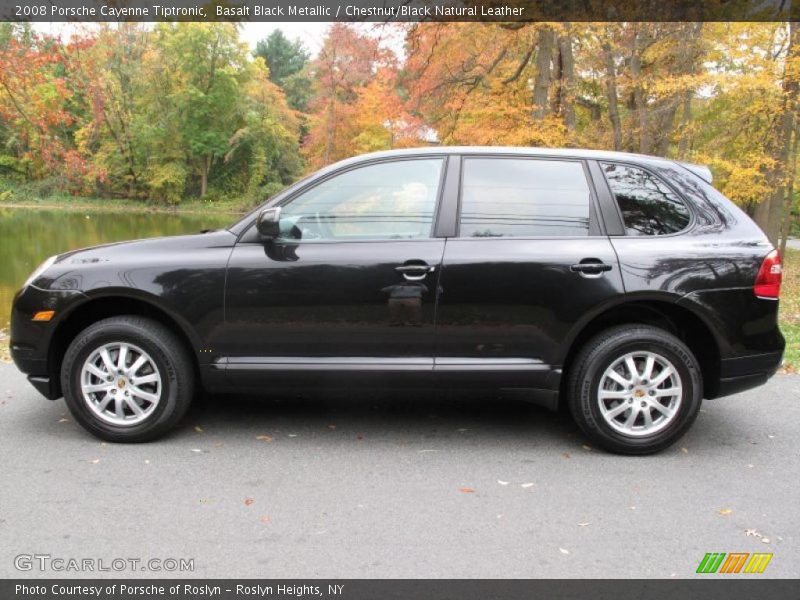 Basalt Black Metallic / Chestnut/Black Natural Leather 2008 Porsche Cayenne Tiptronic