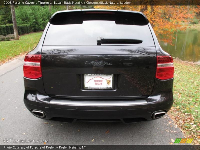 Basalt Black Metallic / Chestnut/Black Natural Leather 2008 Porsche Cayenne Tiptronic