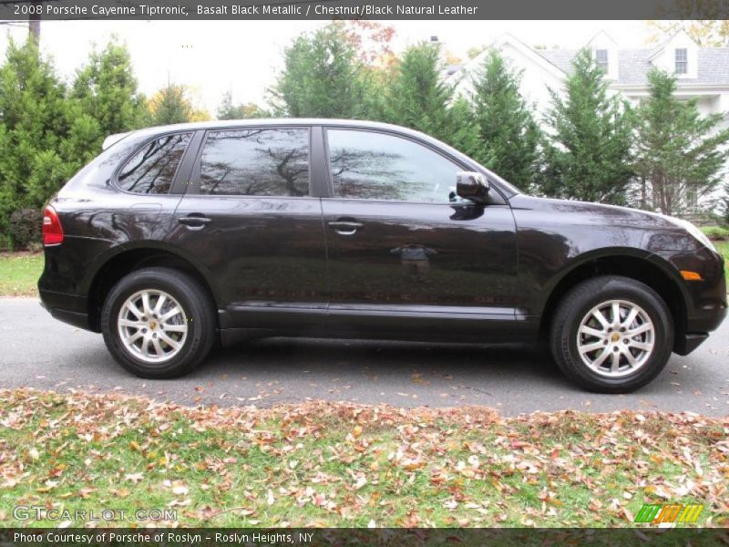 Basalt Black Metallic / Chestnut/Black Natural Leather 2008 Porsche Cayenne Tiptronic