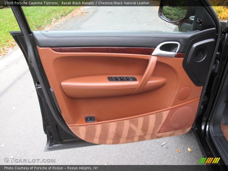Basalt Black Metallic / Chestnut/Black Natural Leather 2008 Porsche Cayenne Tiptronic