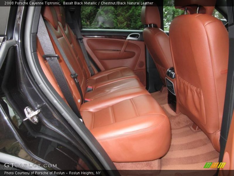 Basalt Black Metallic / Chestnut/Black Natural Leather 2008 Porsche Cayenne Tiptronic