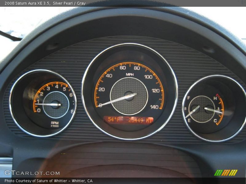 Silver Pearl / Gray 2008 Saturn Aura XE 3.5