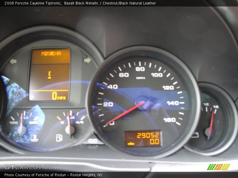 Basalt Black Metallic / Chestnut/Black Natural Leather 2008 Porsche Cayenne Tiptronic