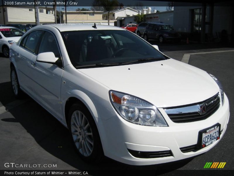 Cream White / Gray 2008 Saturn Aura XR