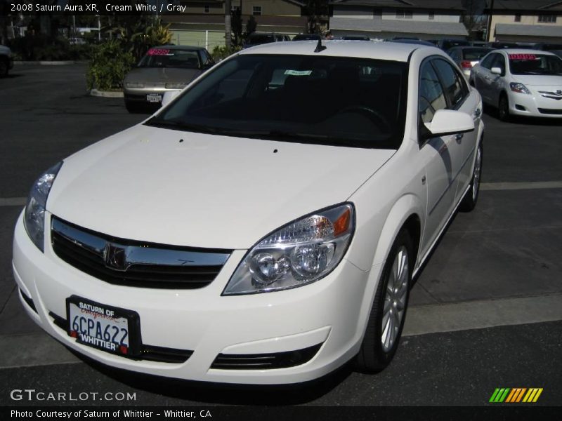 Cream White / Gray 2008 Saturn Aura XR