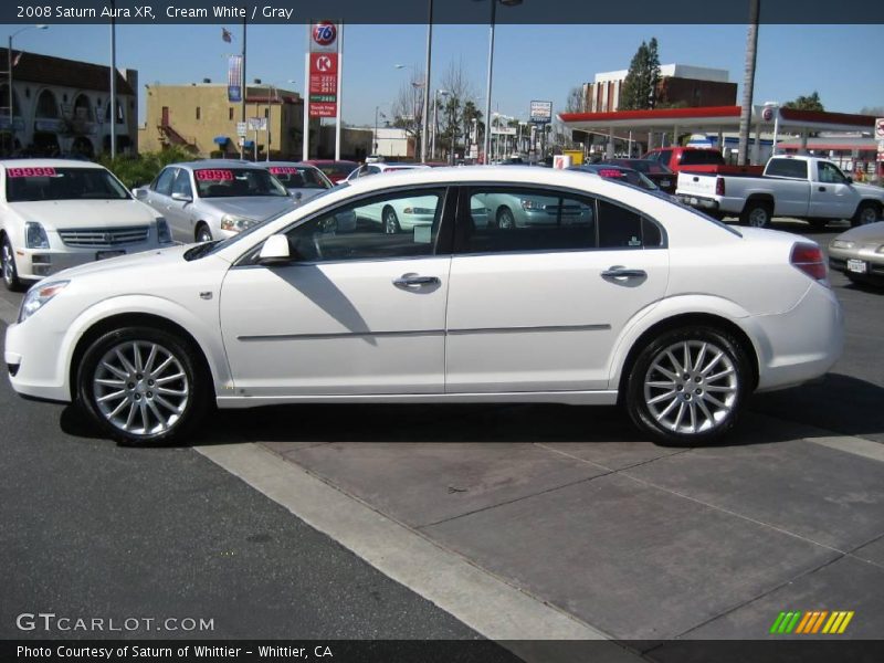 Cream White / Gray 2008 Saturn Aura XR