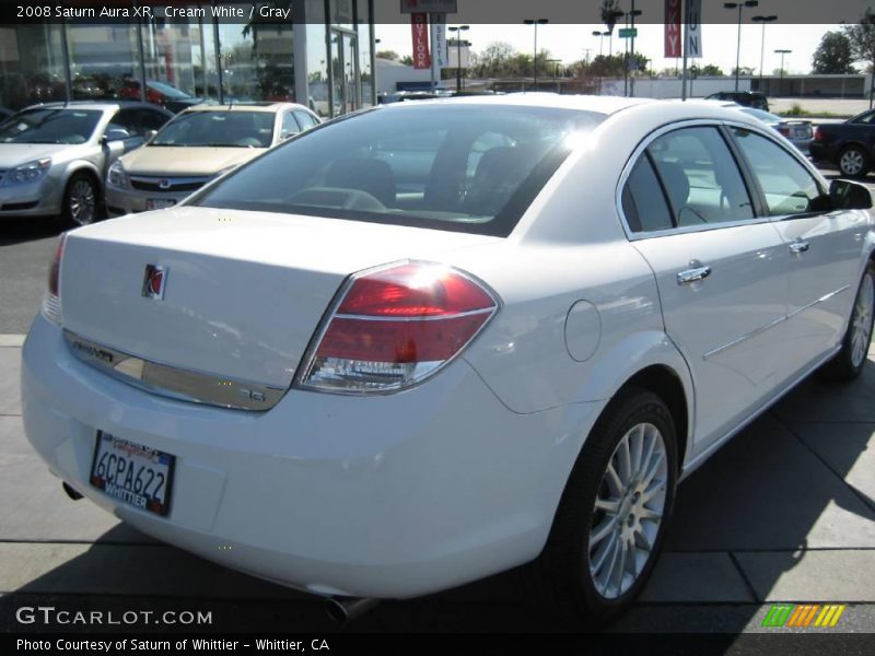 Cream White / Gray 2008 Saturn Aura XR