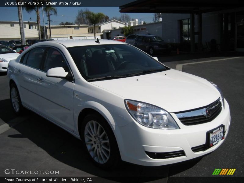Cream White / Gray 2008 Saturn Aura XR