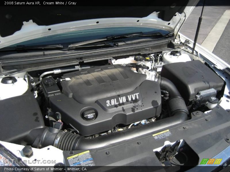 Cream White / Gray 2008 Saturn Aura XR