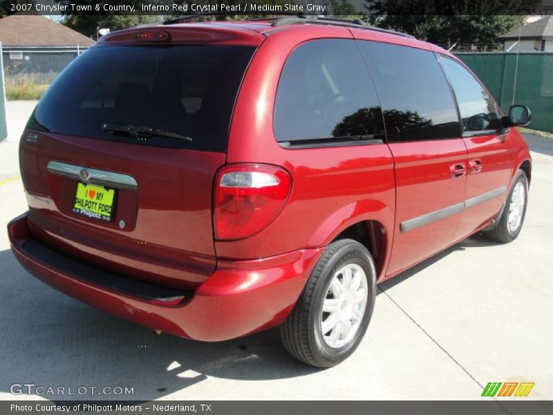 Inferno Red Crystal Pearl / Medium Slate Gray 2007 Chrysler Town & Country