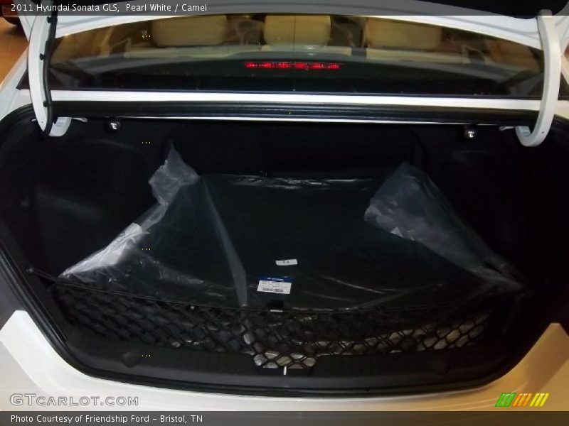 Pearl White / Camel 2011 Hyundai Sonata GLS