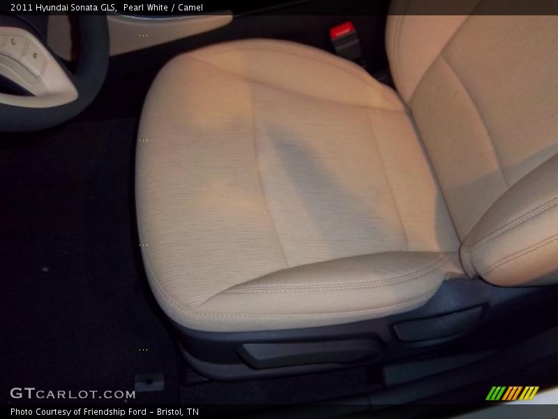 Pearl White / Camel 2011 Hyundai Sonata GLS