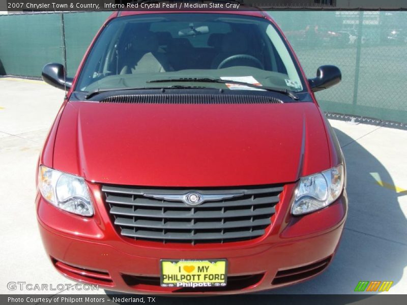Inferno Red Crystal Pearl / Medium Slate Gray 2007 Chrysler Town & Country