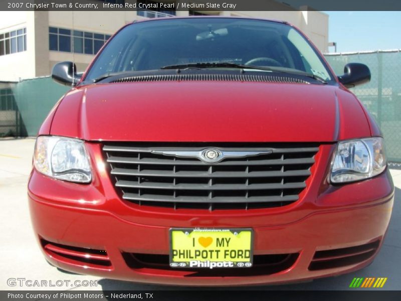 Inferno Red Crystal Pearl / Medium Slate Gray 2007 Chrysler Town & Country