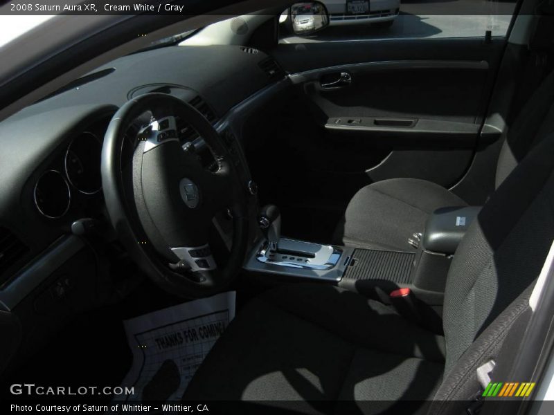 Cream White / Gray 2008 Saturn Aura XR