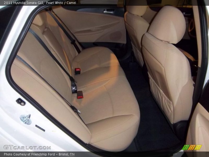 Pearl White / Camel 2011 Hyundai Sonata GLS