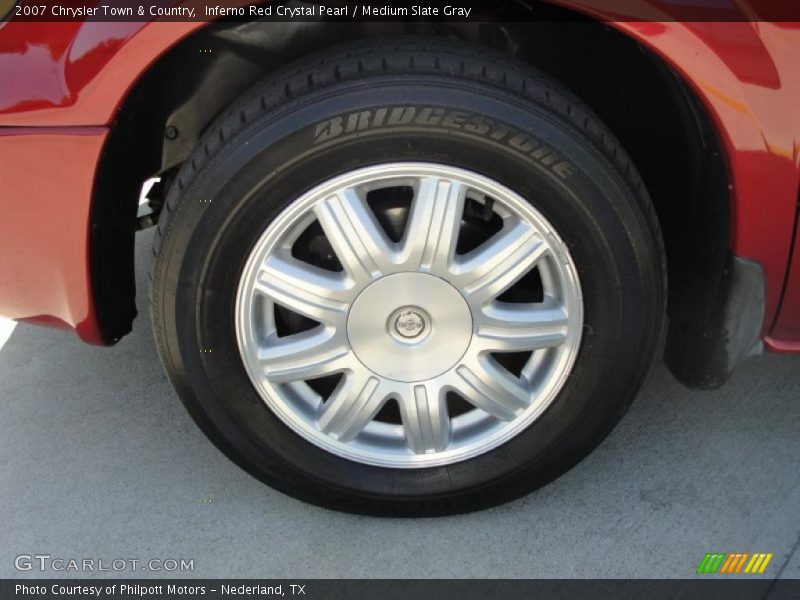 Inferno Red Crystal Pearl / Medium Slate Gray 2007 Chrysler Town & Country