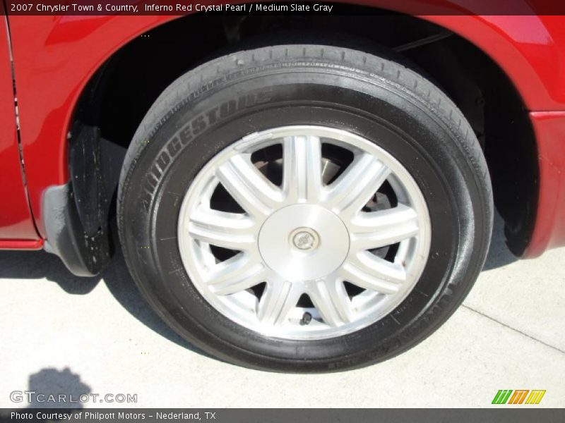 Inferno Red Crystal Pearl / Medium Slate Gray 2007 Chrysler Town & Country