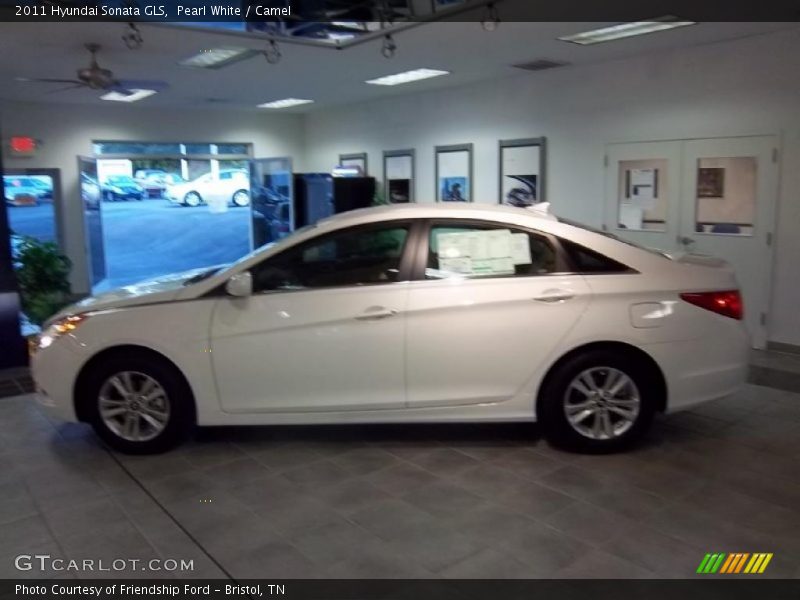 Pearl White / Camel 2011 Hyundai Sonata GLS