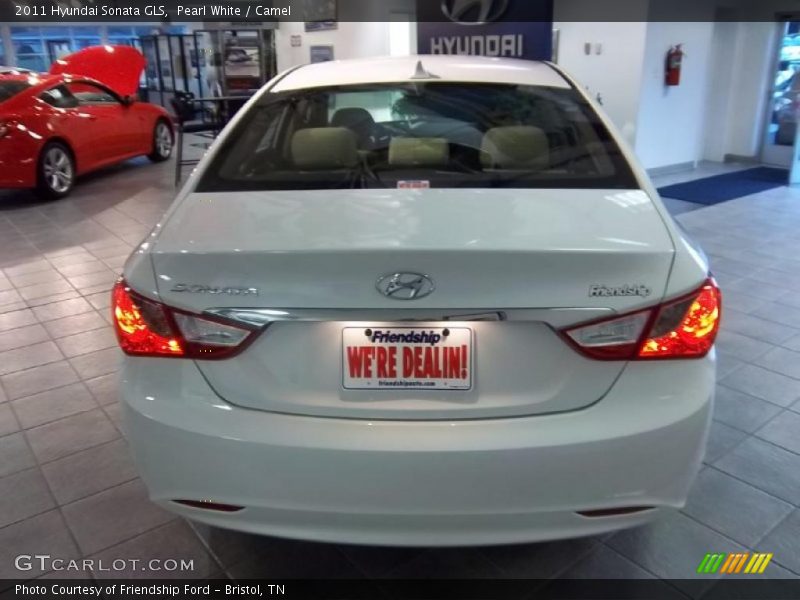 Pearl White / Camel 2011 Hyundai Sonata GLS
