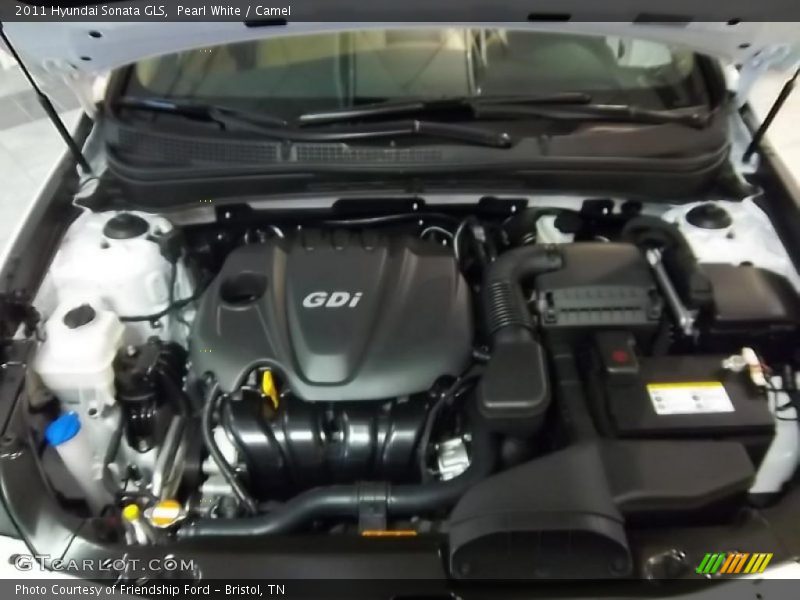 Pearl White / Camel 2011 Hyundai Sonata GLS