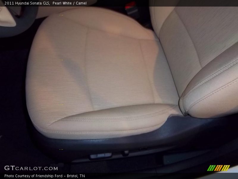 Pearl White / Camel 2011 Hyundai Sonata GLS
