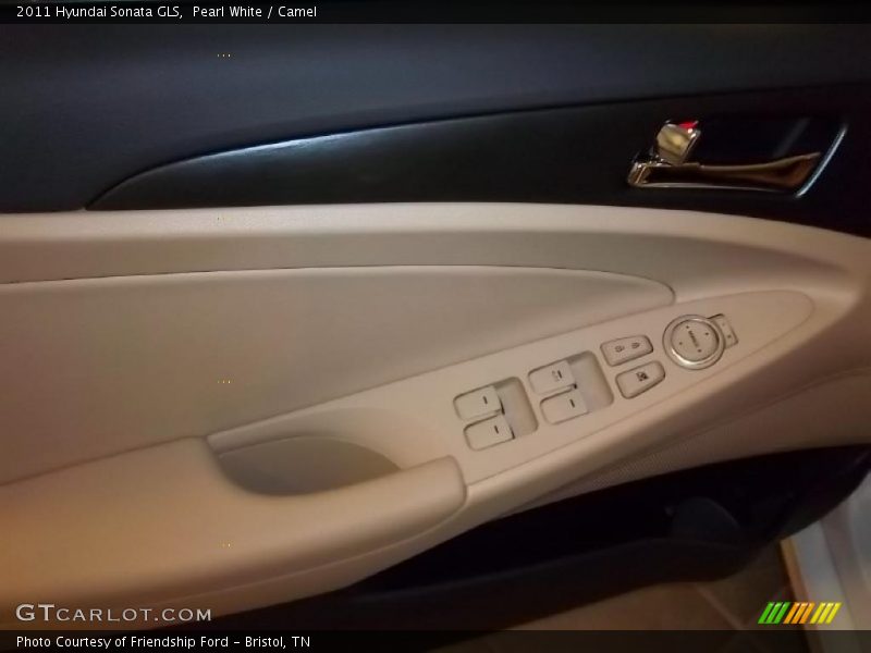 Pearl White / Camel 2011 Hyundai Sonata GLS