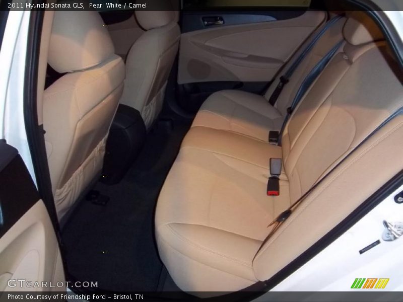 Pearl White / Camel 2011 Hyundai Sonata GLS