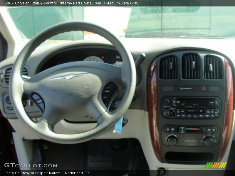 Inferno Red Crystal Pearl / Medium Slate Gray 2007 Chrysler Town & Country