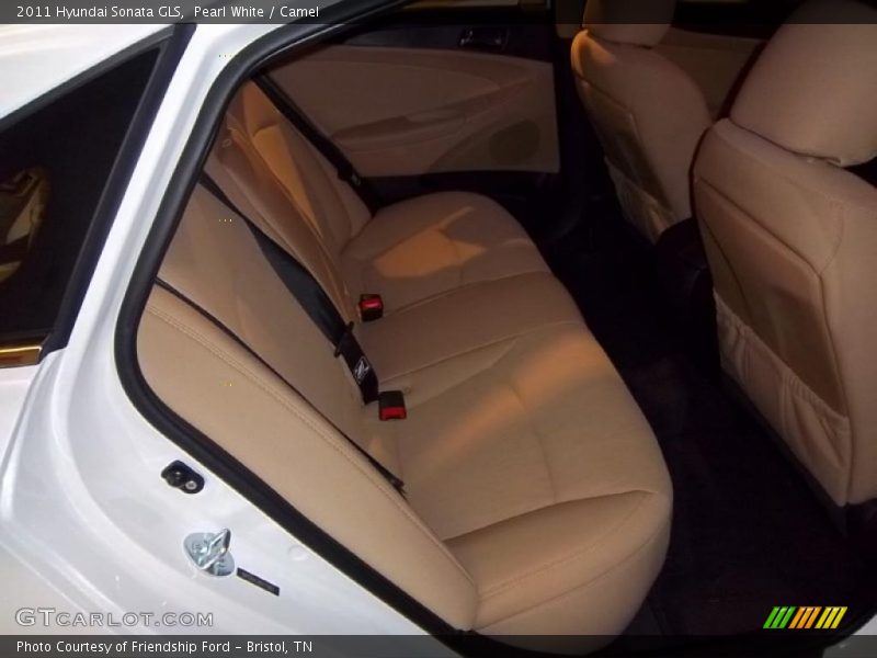 Pearl White / Camel 2011 Hyundai Sonata GLS