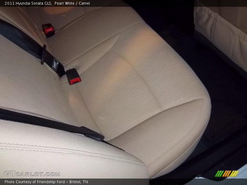 Pearl White / Camel 2011 Hyundai Sonata GLS
