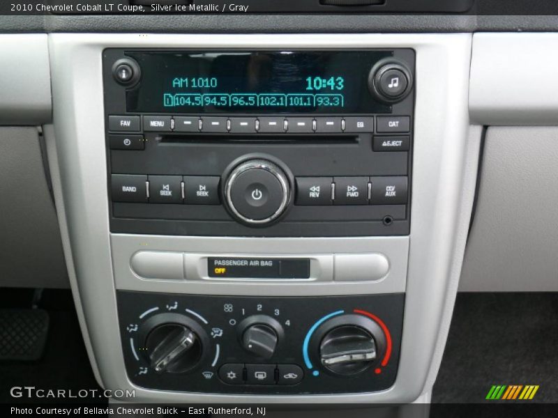 Silver Ice Metallic / Gray 2010 Chevrolet Cobalt LT Coupe