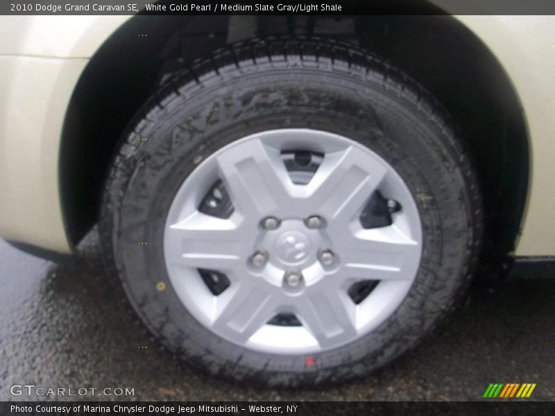 White Gold Pearl / Medium Slate Gray/Light Shale 2010 Dodge Grand Caravan SE
