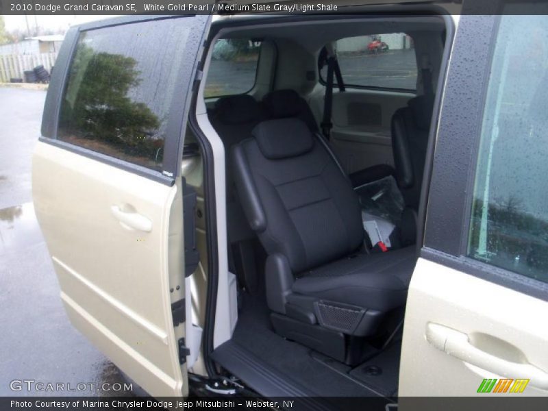 White Gold Pearl / Medium Slate Gray/Light Shale 2010 Dodge Grand Caravan SE