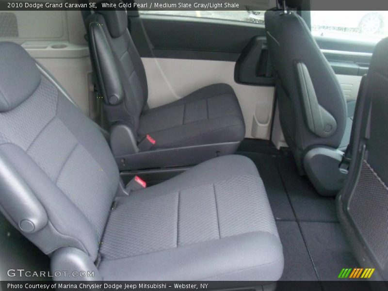 White Gold Pearl / Medium Slate Gray/Light Shale 2010 Dodge Grand Caravan SE
