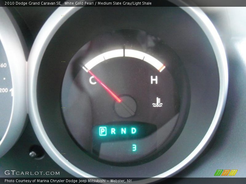 White Gold Pearl / Medium Slate Gray/Light Shale 2010 Dodge Grand Caravan SE