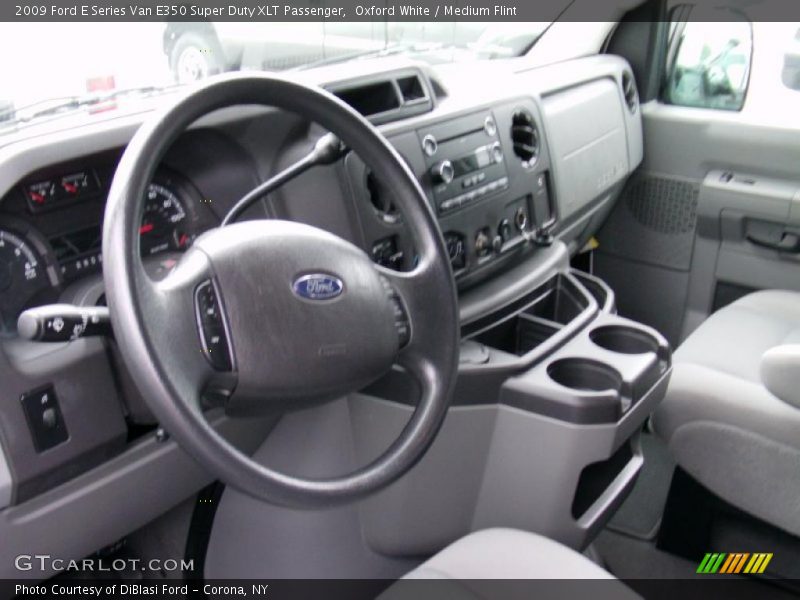 Medium Flint Interior - 2009 E Series Van E350 Super Duty XLT Passenger 