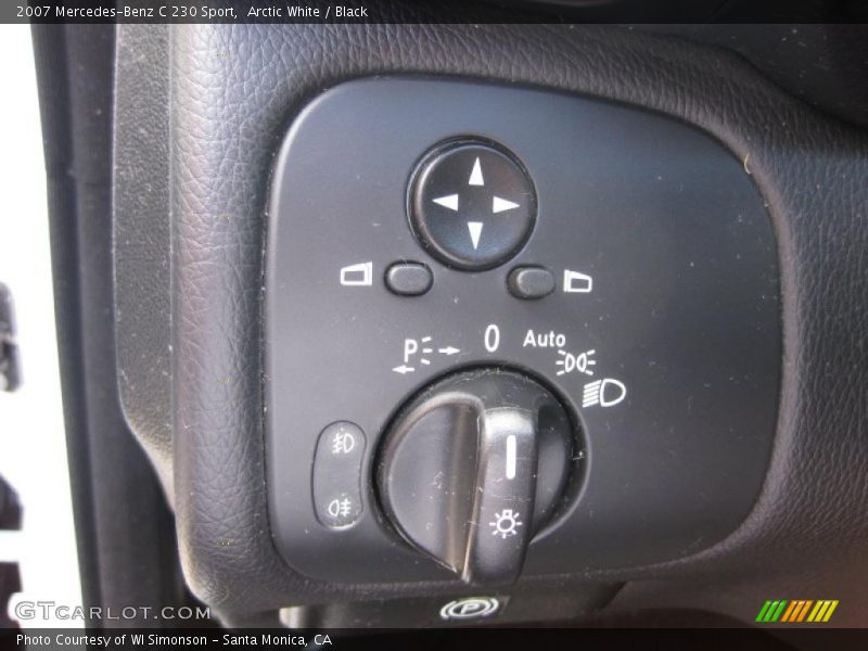Arctic White / Black 2007 Mercedes-Benz C 230 Sport