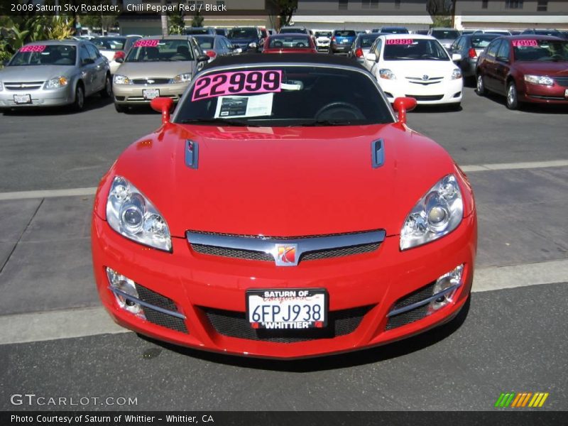 Chili Pepper Red / Black 2008 Saturn Sky Roadster
